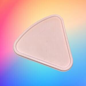 Tupperware Replacement Lid Seal 1800 Pink Individual Pie Wedge Slice Keeper VTG
